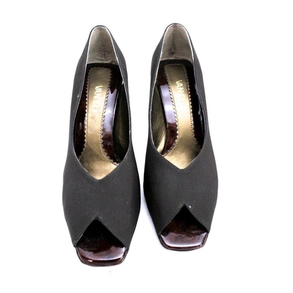 Vaneli Tmoro Tortoise Heilwid Brown Pumps Stilettos 8M EUC w Box Open Toe - Picture 2 of 6